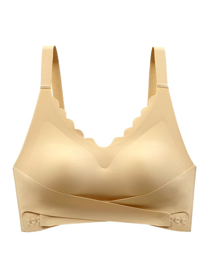 Comfortable Front Closure Seamless Wireless Push-up Bra