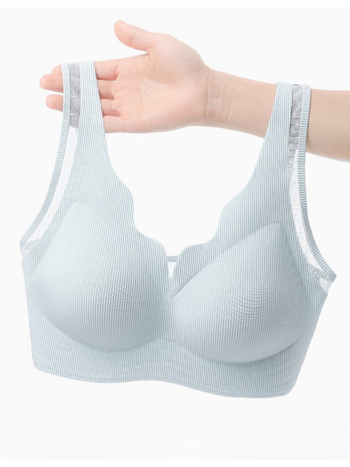 French Romantic Vest Mesh Splicing All-match Breathable Seamless Bra