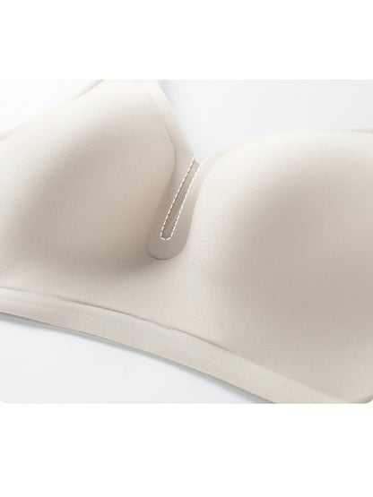 Low-neck Seamless Push-up Wieless Bra Ivory