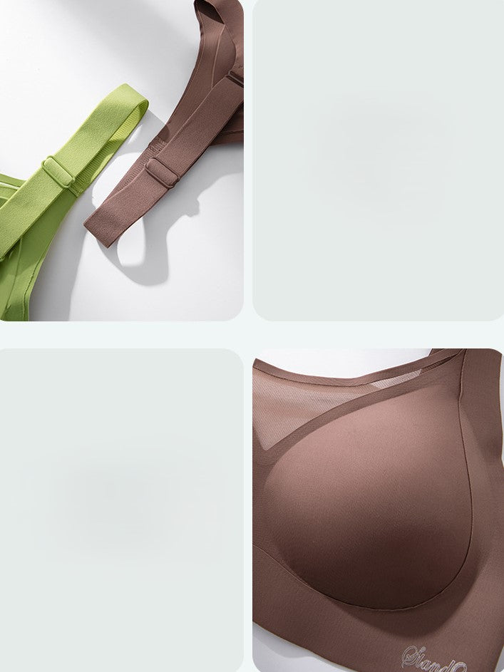 Solid Color Lifting & Anti-sagging Push-up Wireless Seamless Bra