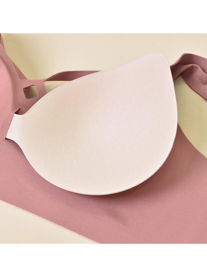 Nude Jelly Strip Support Breathable Comfort Seamless Bra