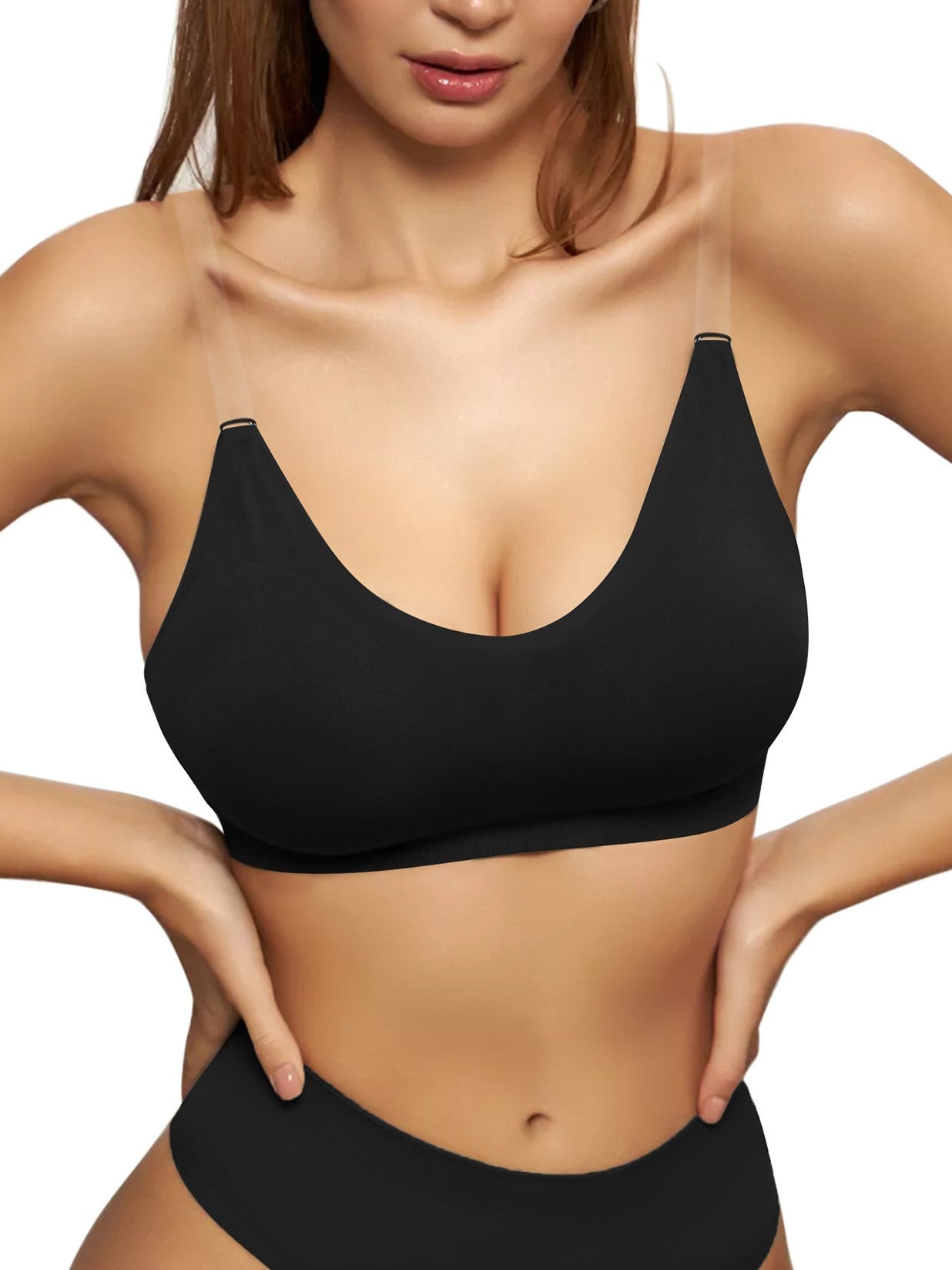 V-neck Comfortable Invisible Wireless Seamless Bra