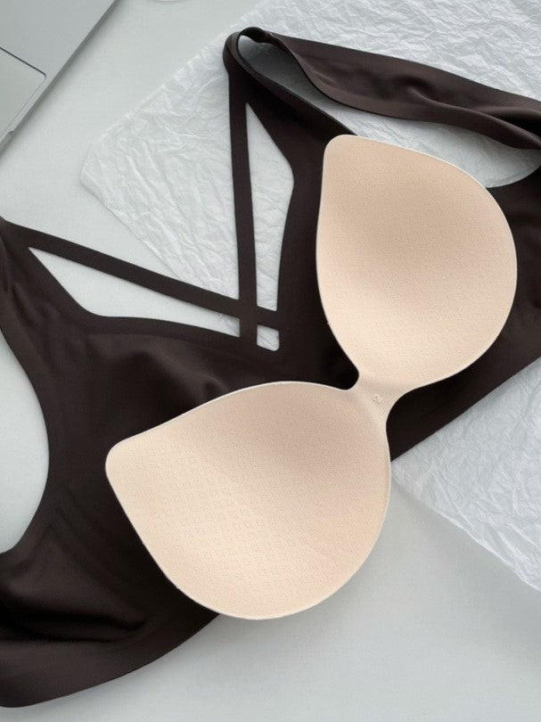 Nude Jelly Strip Support Breathable Comfort Seamless Bra