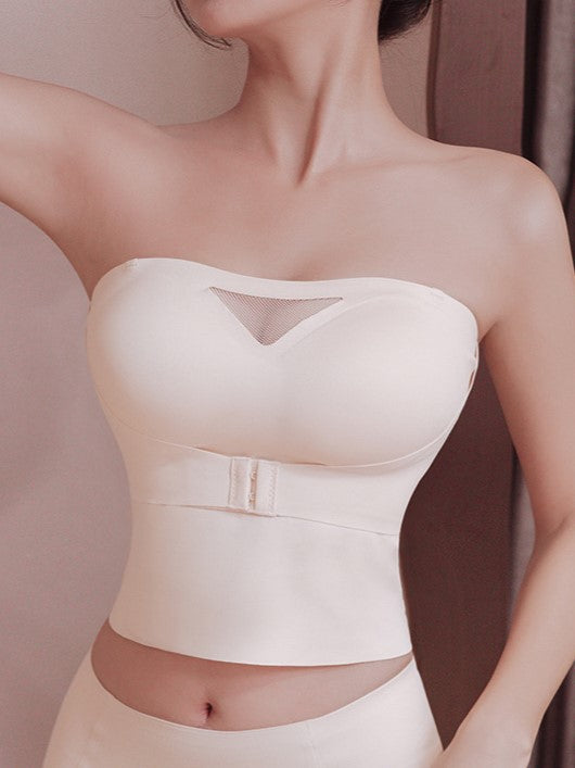 Women's Casual-Comfy Front Closure Strapless Push-Up Bra