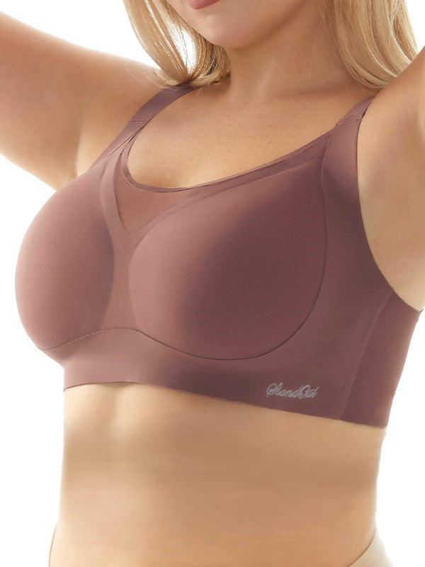 Solid Color Lifting & Anti-sagging Push-up Wireless Seamless Bra