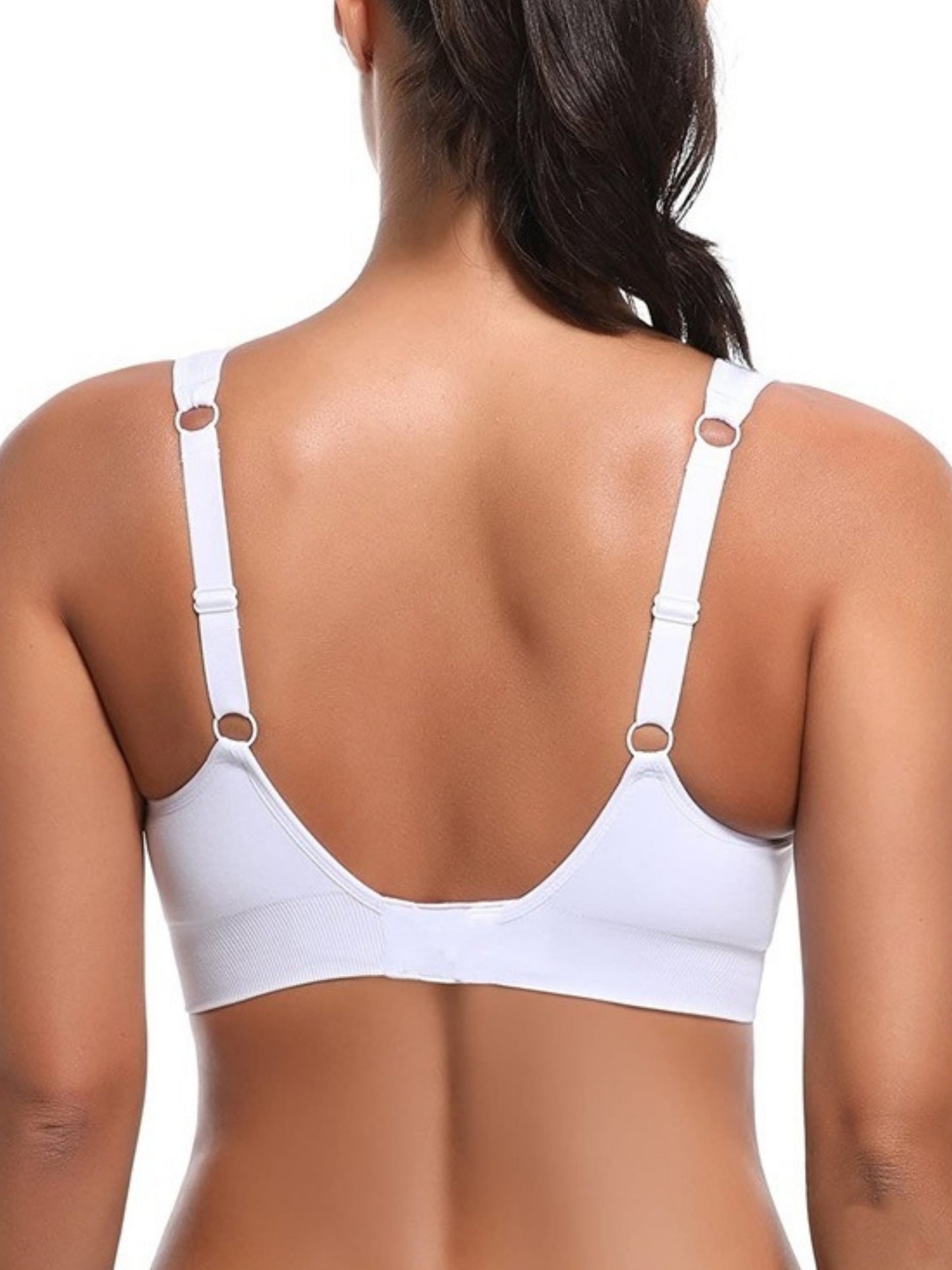 Solid Seamless Sexy Slim Fit Strap Bras Large Sports