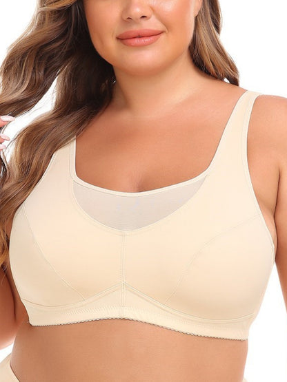 Women's Push Up Bra Full Cup Plus Size Bra Ivory