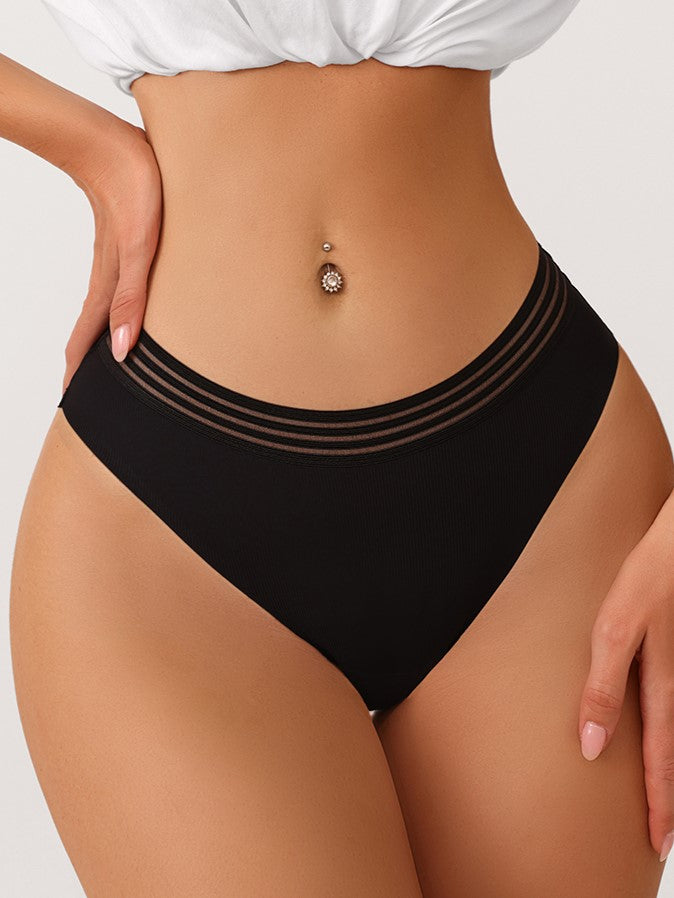 Threadless Ice Silk Thong Panties