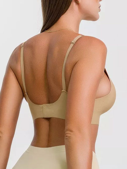 Basic French Push-up Wireless Bra Tan