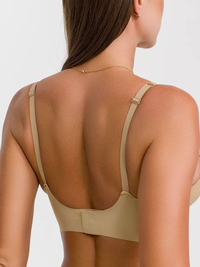 Basic French Push-up Wireless Bra Tan