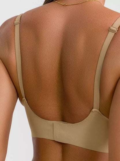 Basic French Push-up Wireless Bra Tan