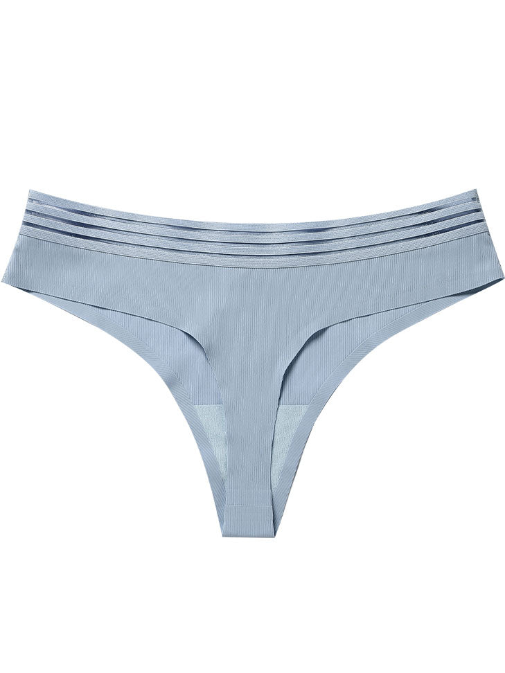 Threadless Ice Silk Thong Panties