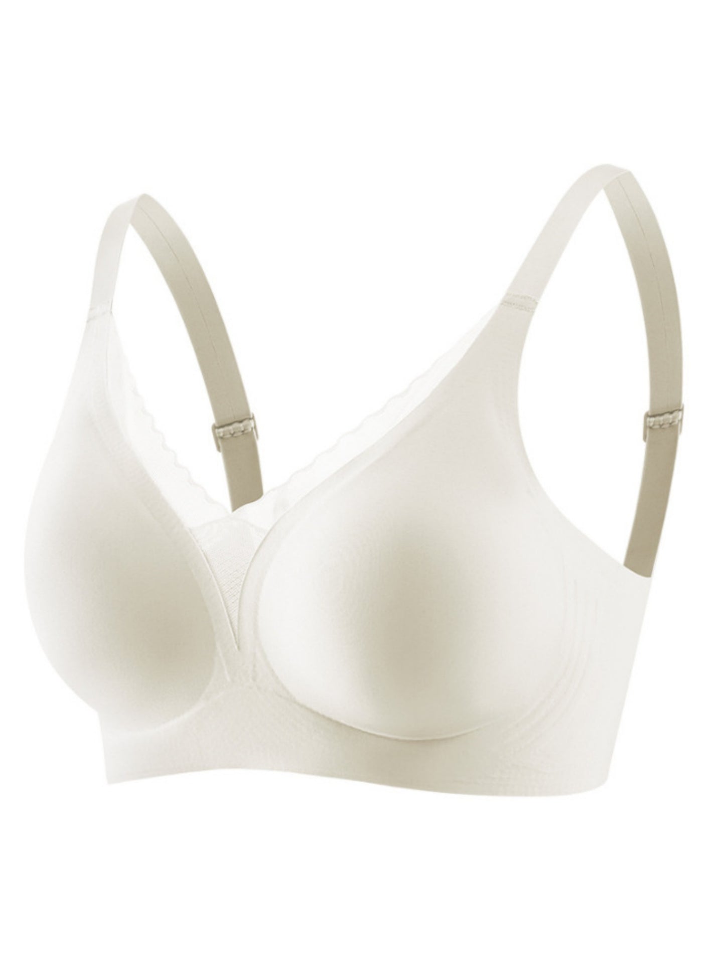 Deep V Mesh Seamless Push-up Without Steel Ring To Prevent Sagging Bra