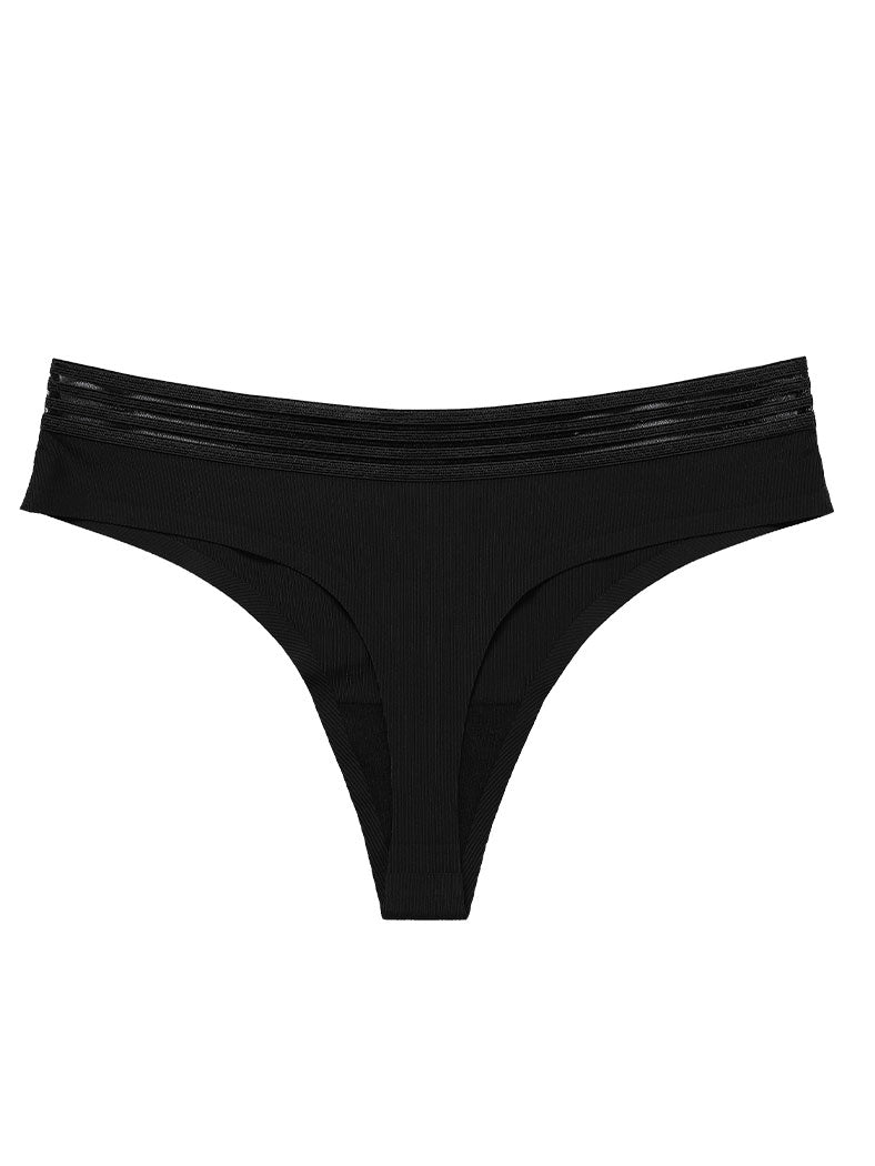 Threadless Ice Silk Thong Panties