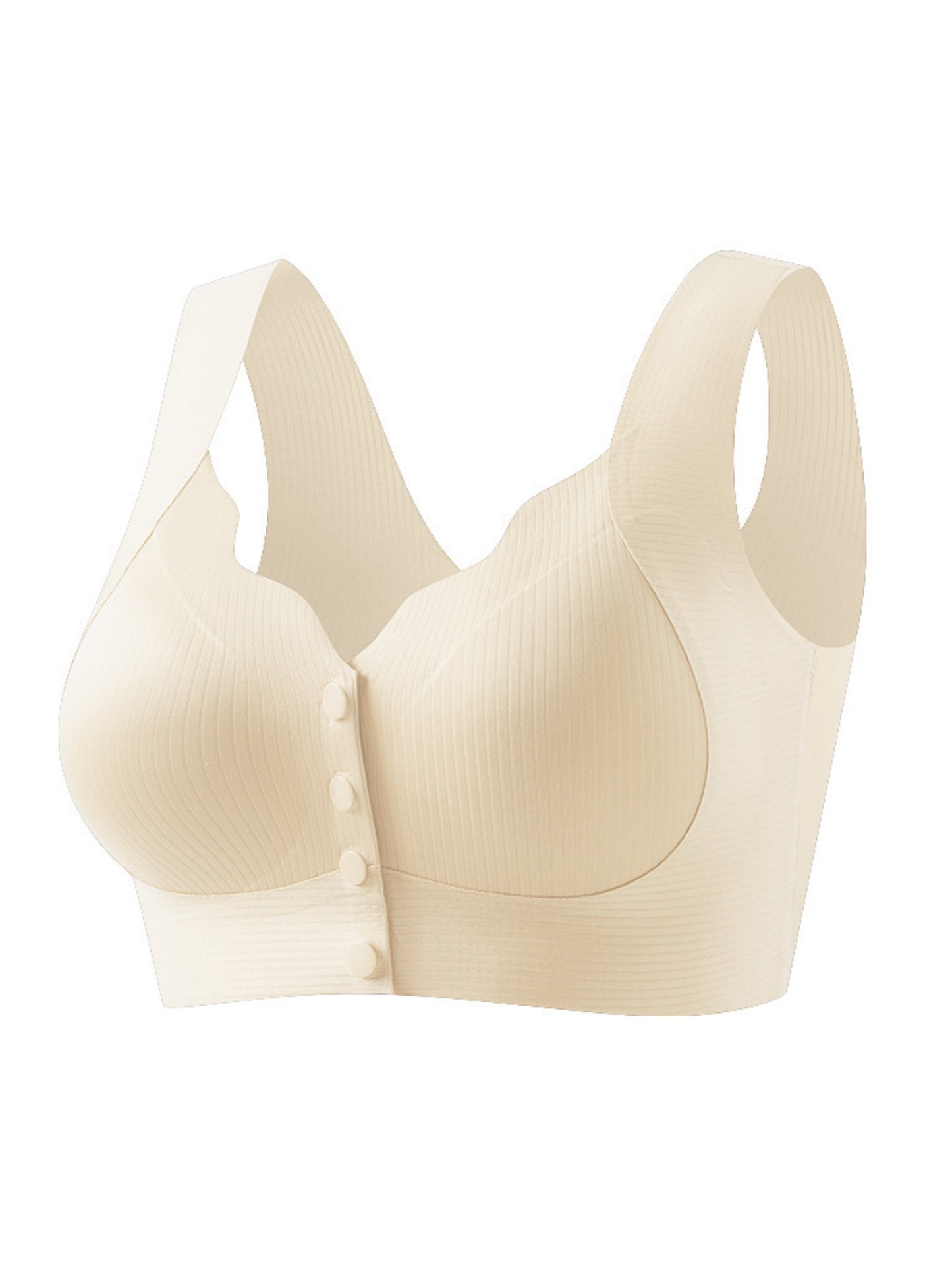 Front Closure Seamless Push Up Back Smoothing & Anti-Sagging Wireless Bra