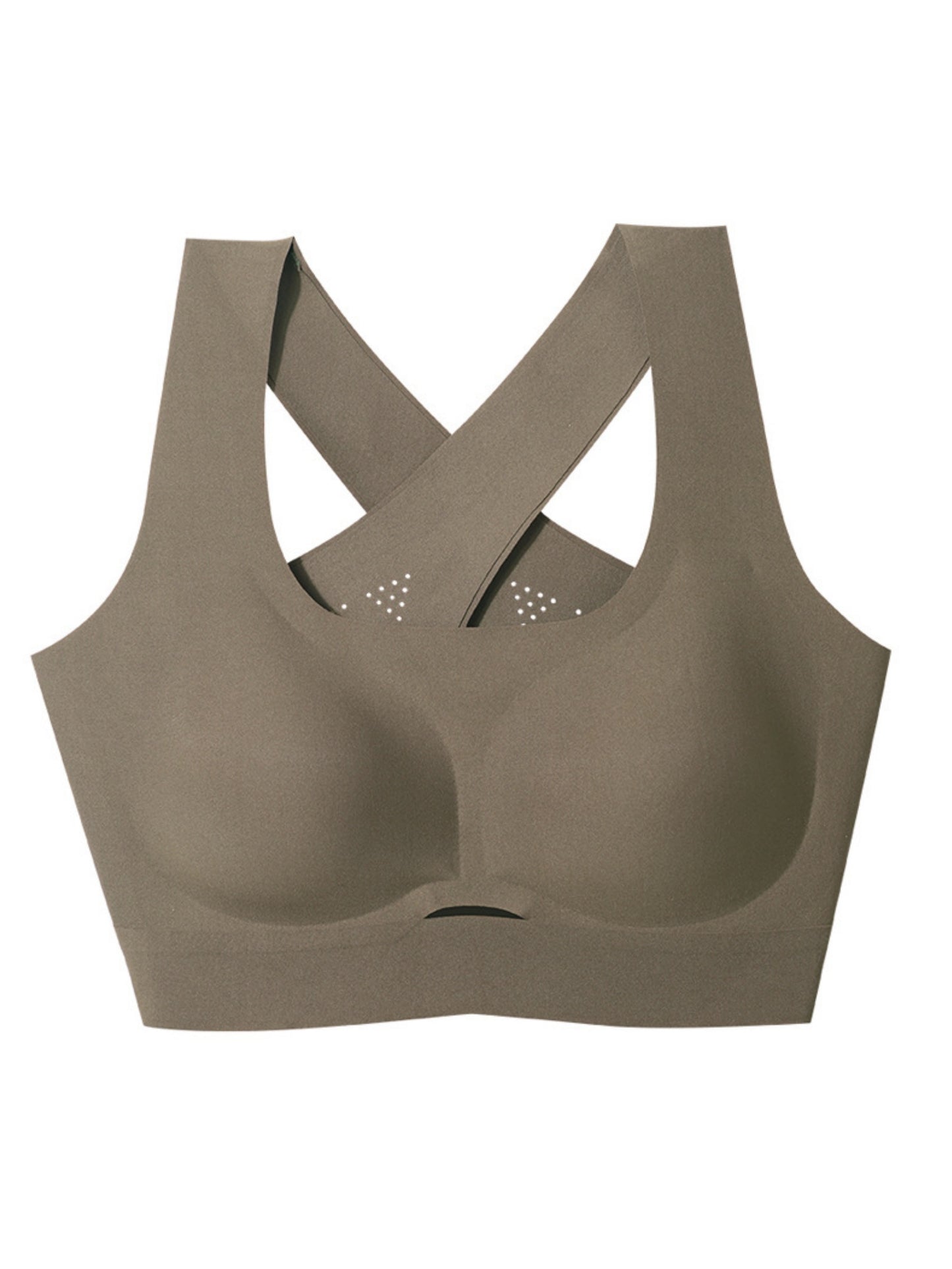 Vest-style Seamless Back Hollow Wireless Sports Bra