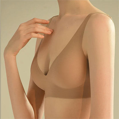 Basic French Push-up Wireless Bra Tan