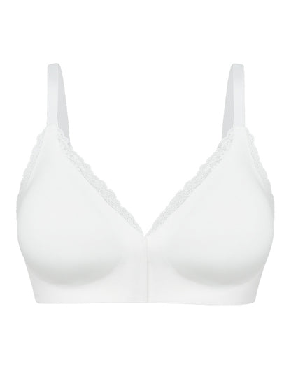 Front-Clasp Push-Up Wireless Seamless Lightweight Lace Bra