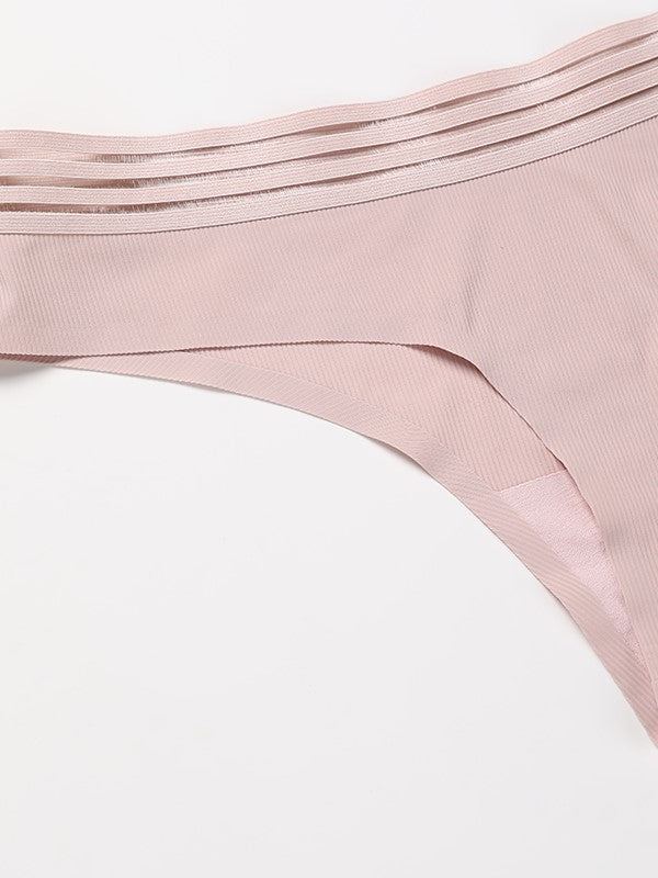 Threadless Ice Silk Thong Panties