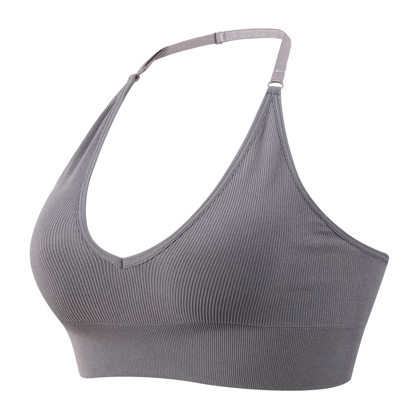 Sexy Deep V Low Back Hanging Neck Yoga Bra