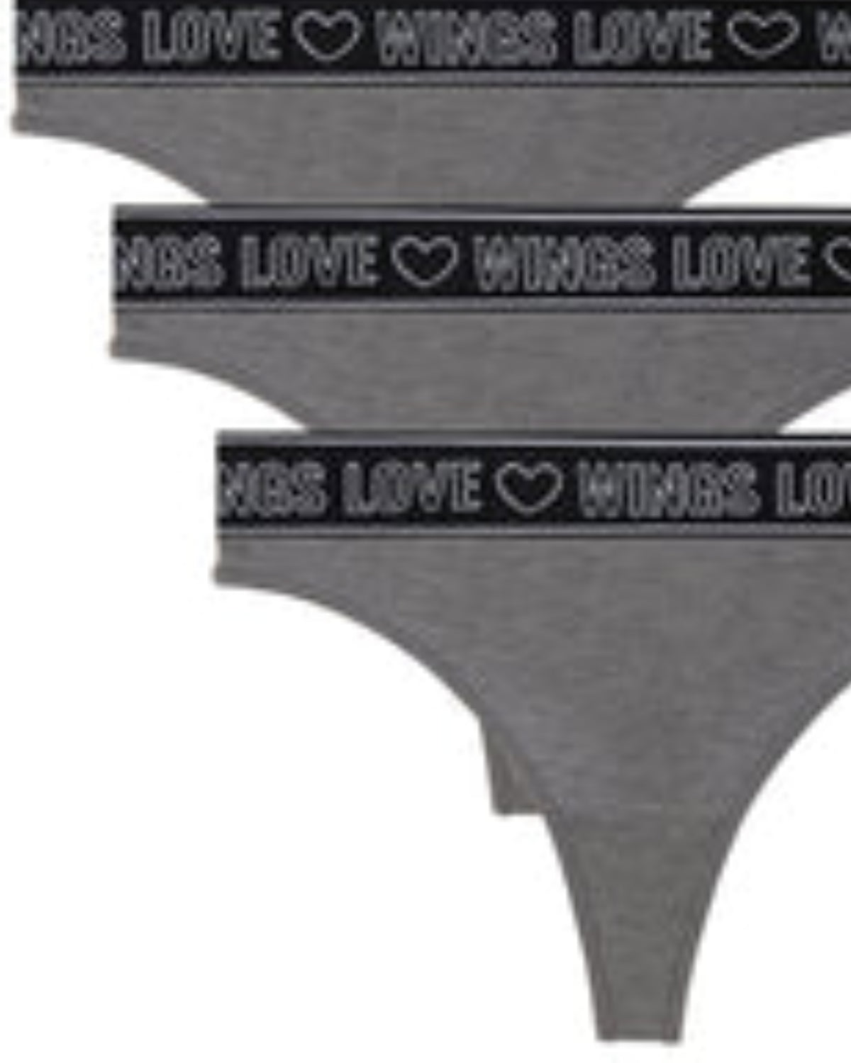 Letter & Heart Tape Panty