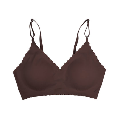 Semicircle Decorative Border Wireless Bra